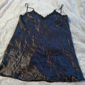 Violets and Roses Vintage Women's  Slip/Slip Dress Black Size M GUC